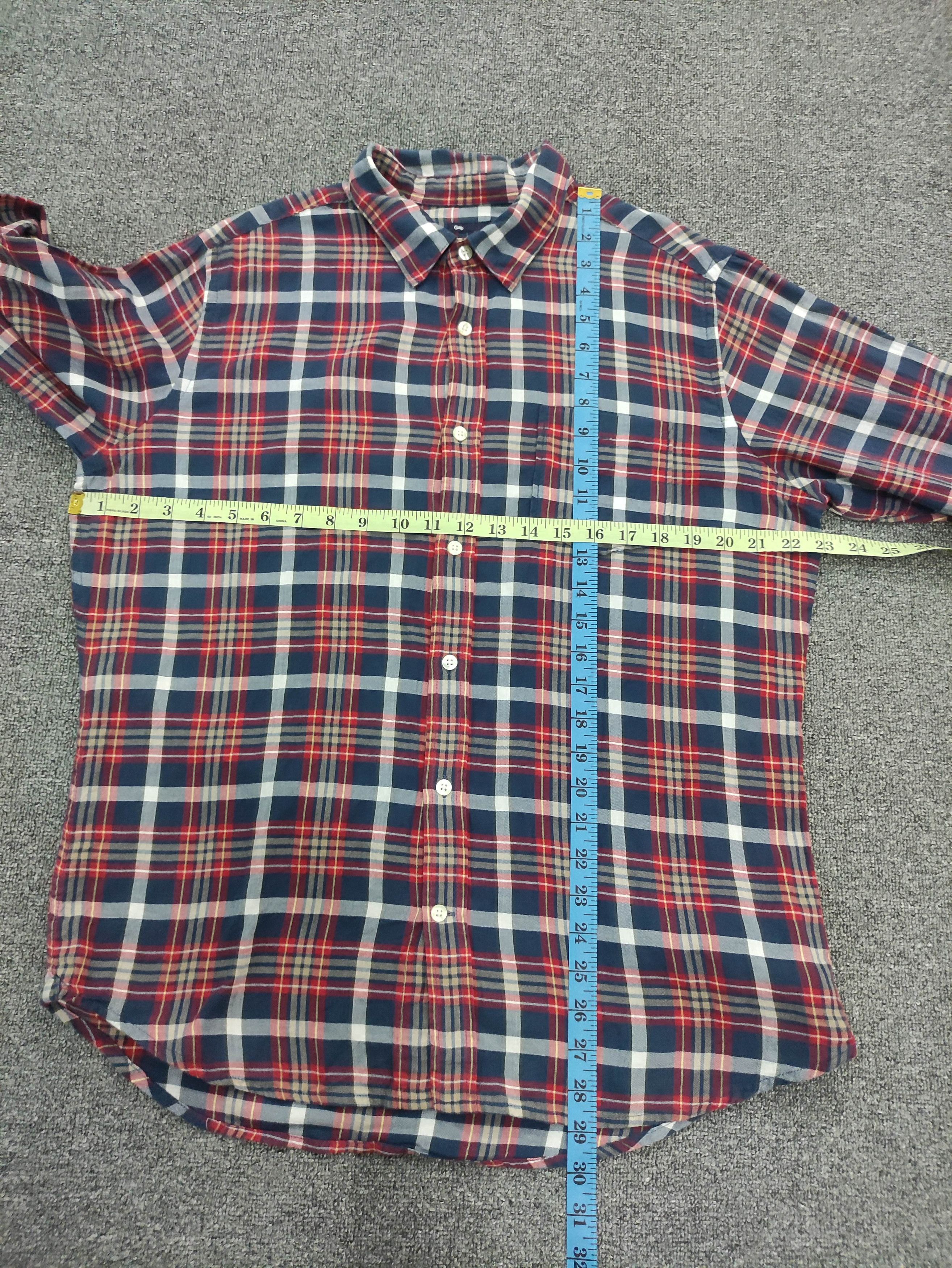 Flannel Vintage Gap Flannel Shirt Button Up Long Sleeve Size US L / EU 52-54 / 3 - 8 Thumbnail