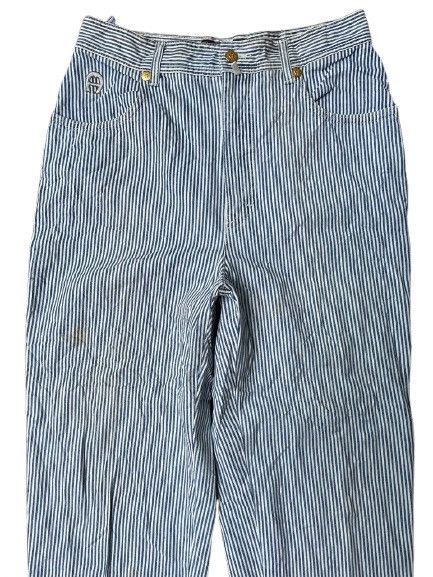 Aigner AIGNER STRIPES JEANS WOMEN BALOON STYLE Size 31" - 3 Thumbnail