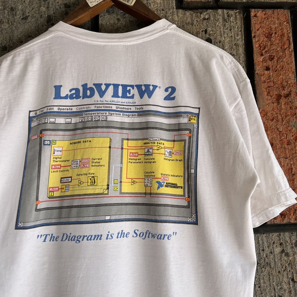 Apple VTG ‘90s LabView 2 Tech Tee Shirt Promo Software Apple Size US XL / EU 56 / 4 - 9 Thumbnail