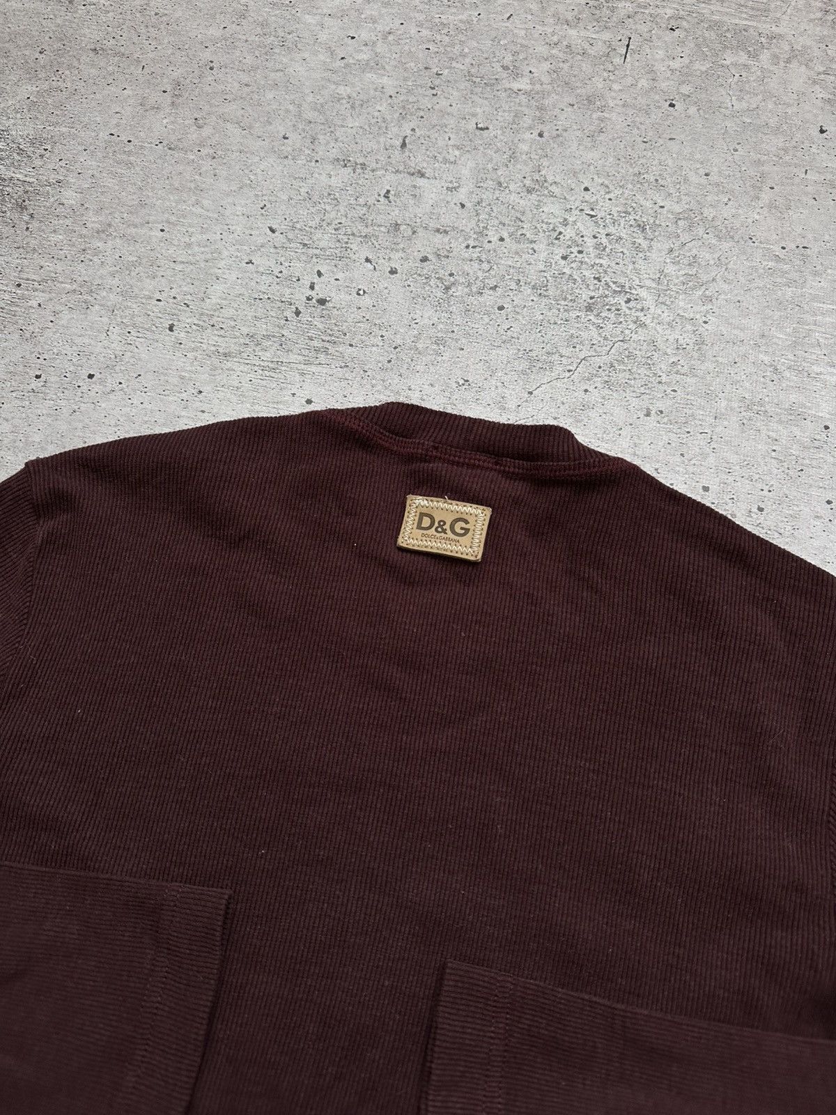 Dolce & Gabbana × Vintage Women's Dolce Gabbana Burgundy Light Sweater Size S / US 4 / IT 40 - 10 Thumbnail