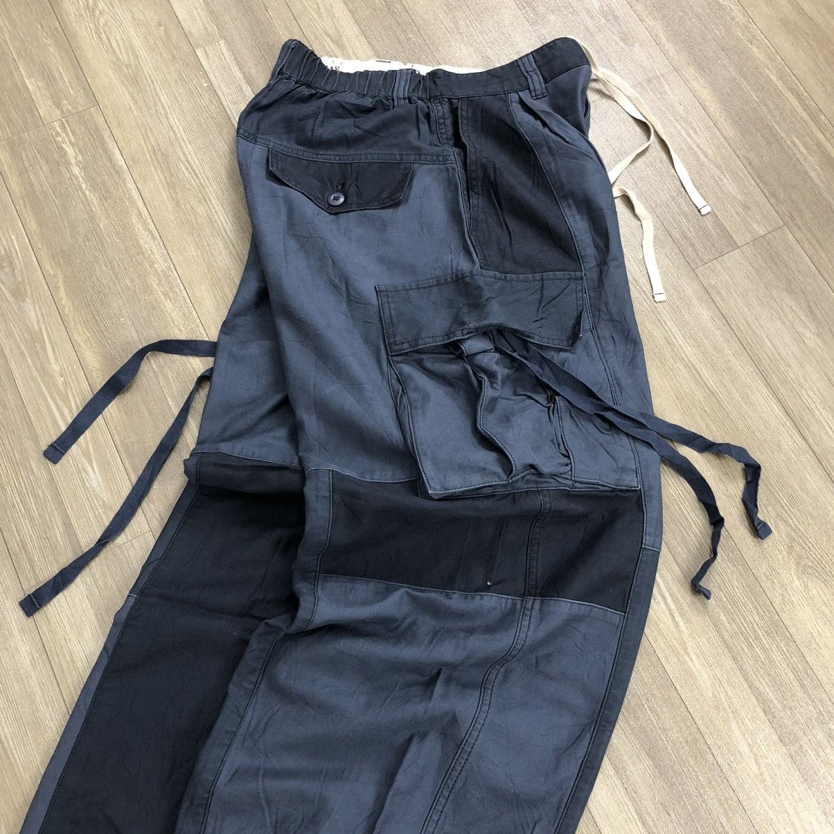 Japanese Brand 2000s Niko And Patchwork Lgb Goa Bondage Cargo Baggy Pants Size US 26 / EU 42 - 16 Thumbnail