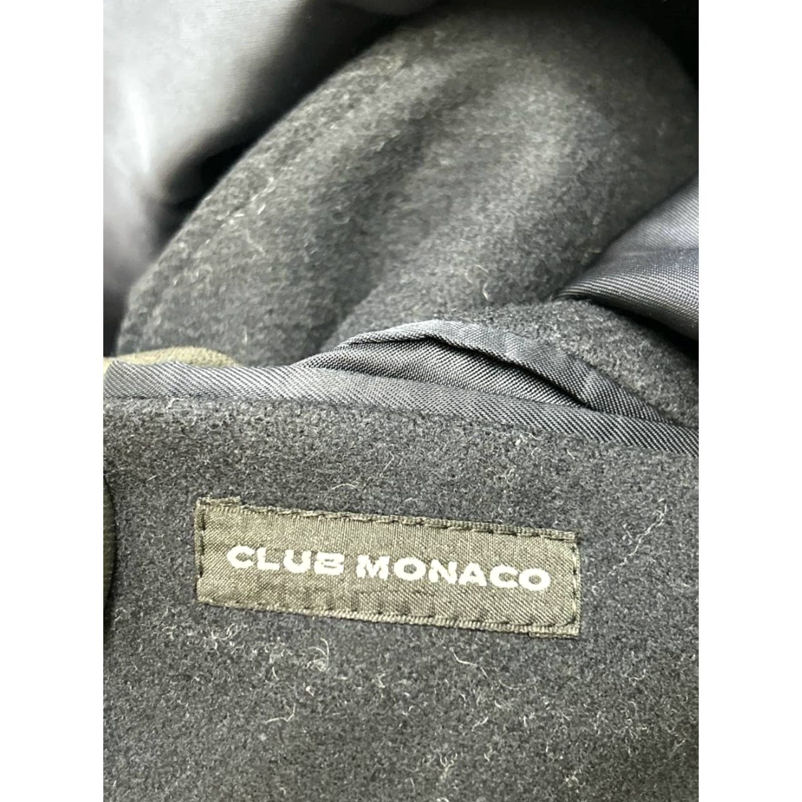 Club Monaco Club Monaco Overcoat Mens Large Blue Wool Coat Long Casual Winter Classic Mens Size US L / EU 52-54 / 3 - 3 Thumbnail