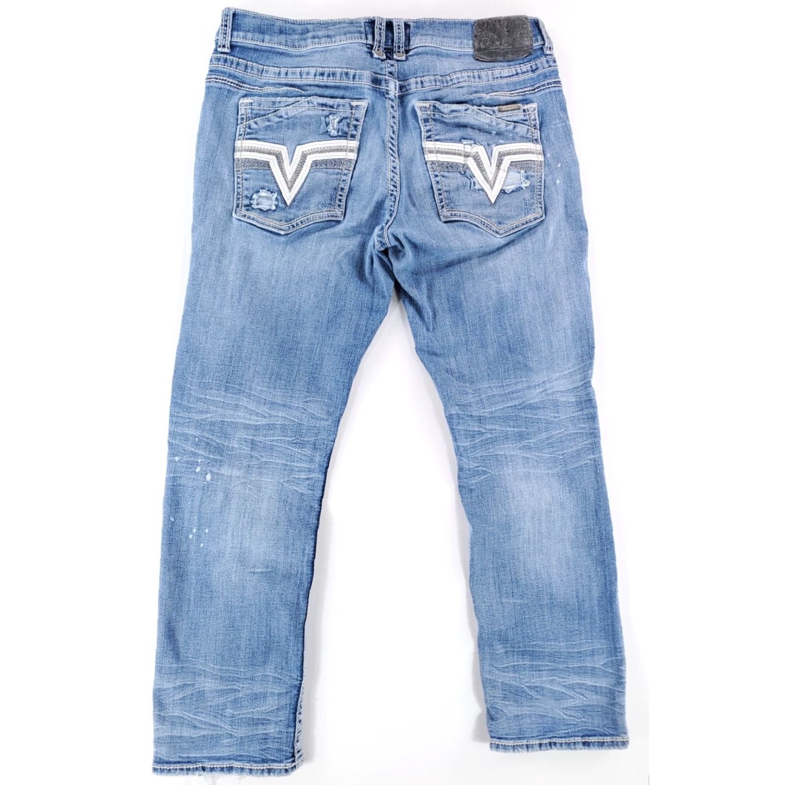 Vintage **SALVAGE MAYHEM STRAIGHT DISTRESSED JEANS MENS 37 R (31 INSEAM)** User: SALVAGE MAYHEM STRAIGHT DISTRESSED JEANS MENS 37 R (31 INSEAM) Size US 37 - 5 Thumbnail