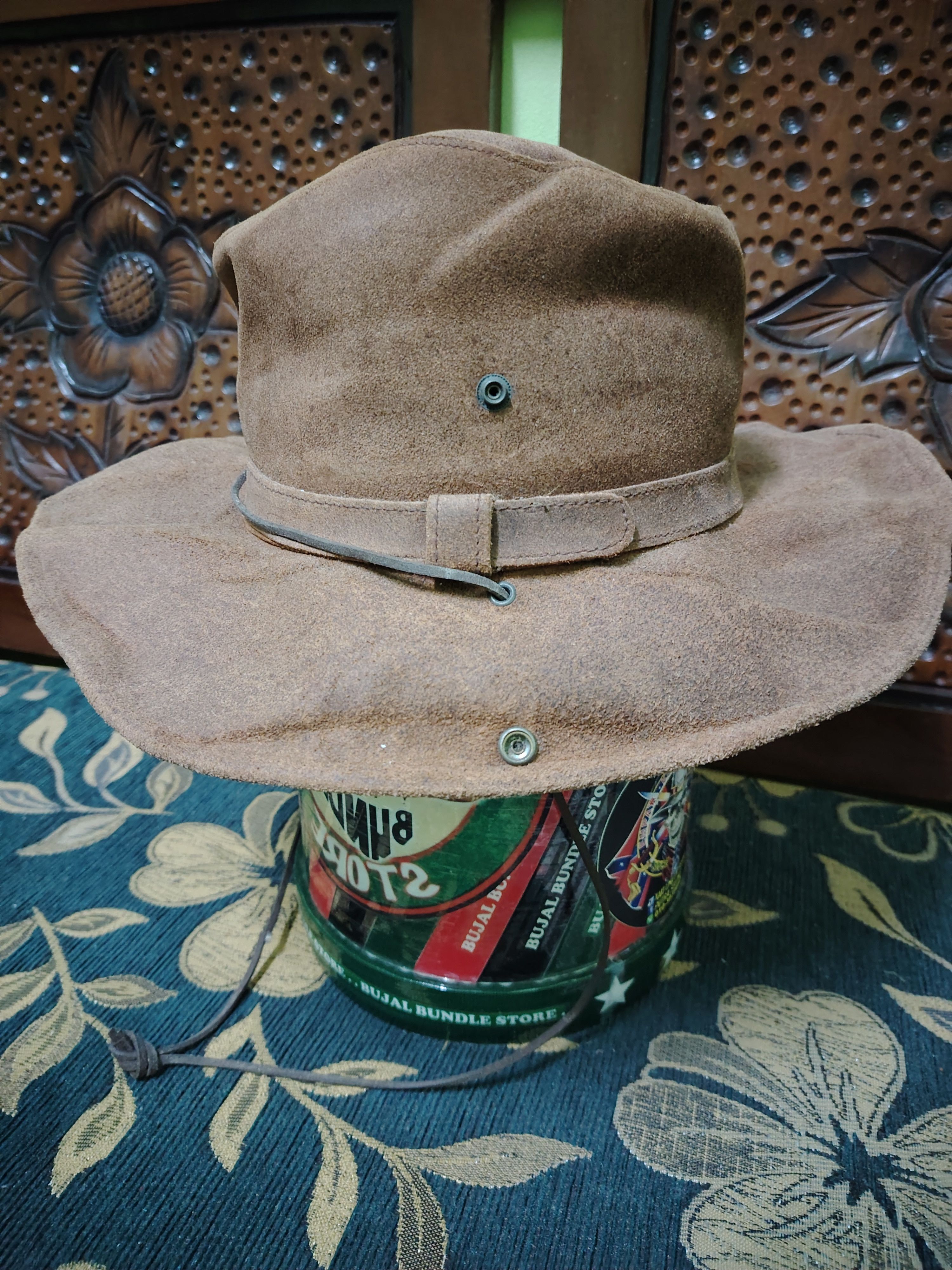 Minnetonka Vintage Minnetonka Genuine Leather Bucket Hat Size ONE SIZE - 1 Thumbnail