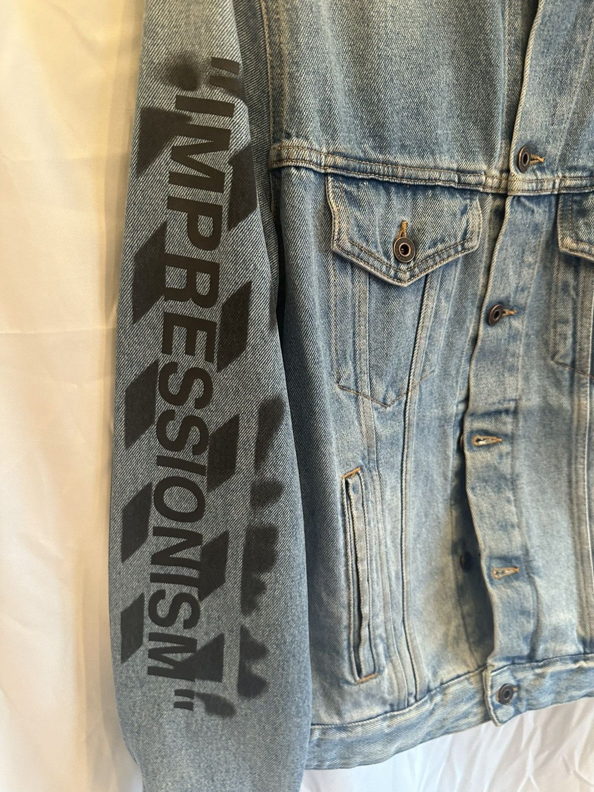 Off-White Off-White Denim Jacket Size US L / EU 52-54 / 3 - 2 Thumbnail