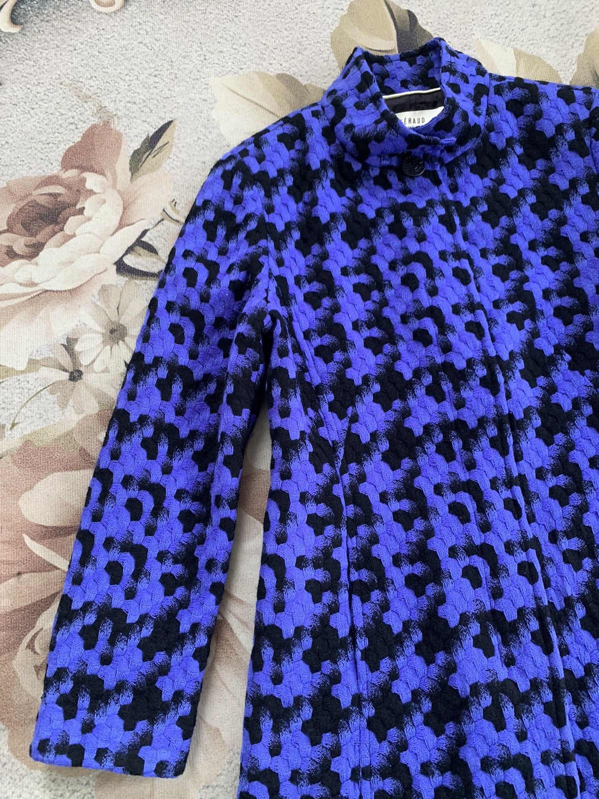 Art Comes First × Louis Feraud Cozy Nice Pattern Feraud Paris Blend Wool Jacket Size S / US 4 / IT 40 - 4 Thumbnail
