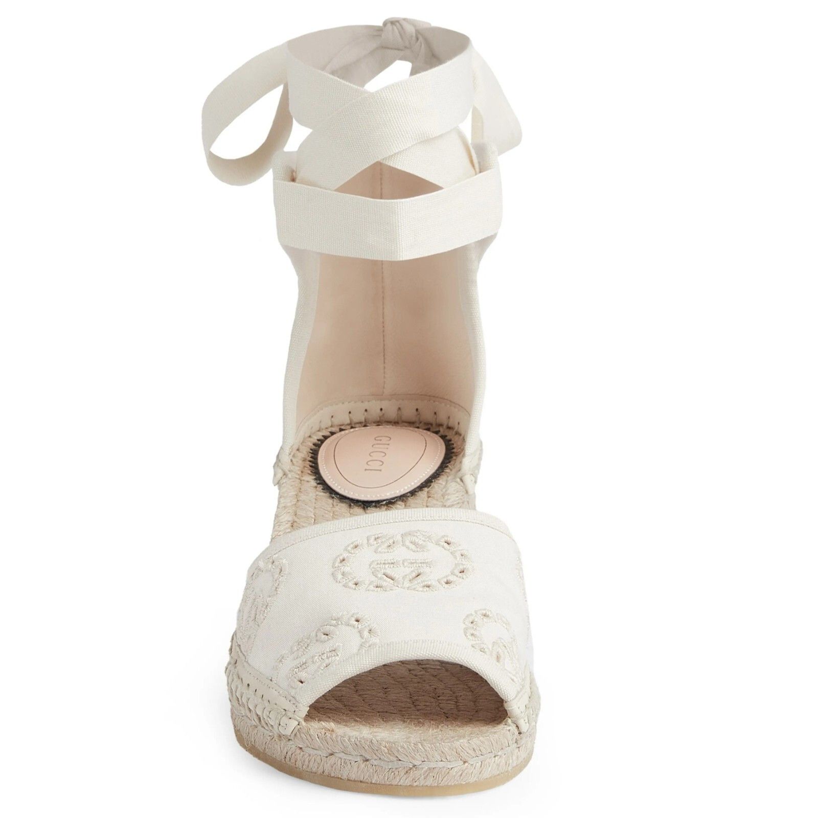Gucci Damita Espadrille Wedge Sandal in Ivory EU 40 / US 10 $1050 Size US 10 / IT 40 - 4 Thumbnail