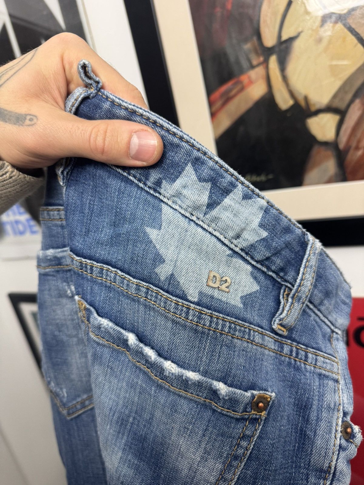 Dsquared2 Dsquared2 Super Skinny Jean Distressed Luxury Denim Pant Zip Size US 30 / EU 46 - 4 Thumbnail
