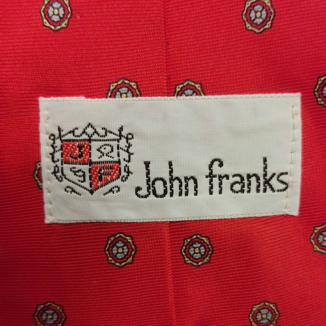 Other VTG John Franks Men's Red/Gold Polka Dot Paisley Tie Size ONE SIZE - 2 Thumbnail