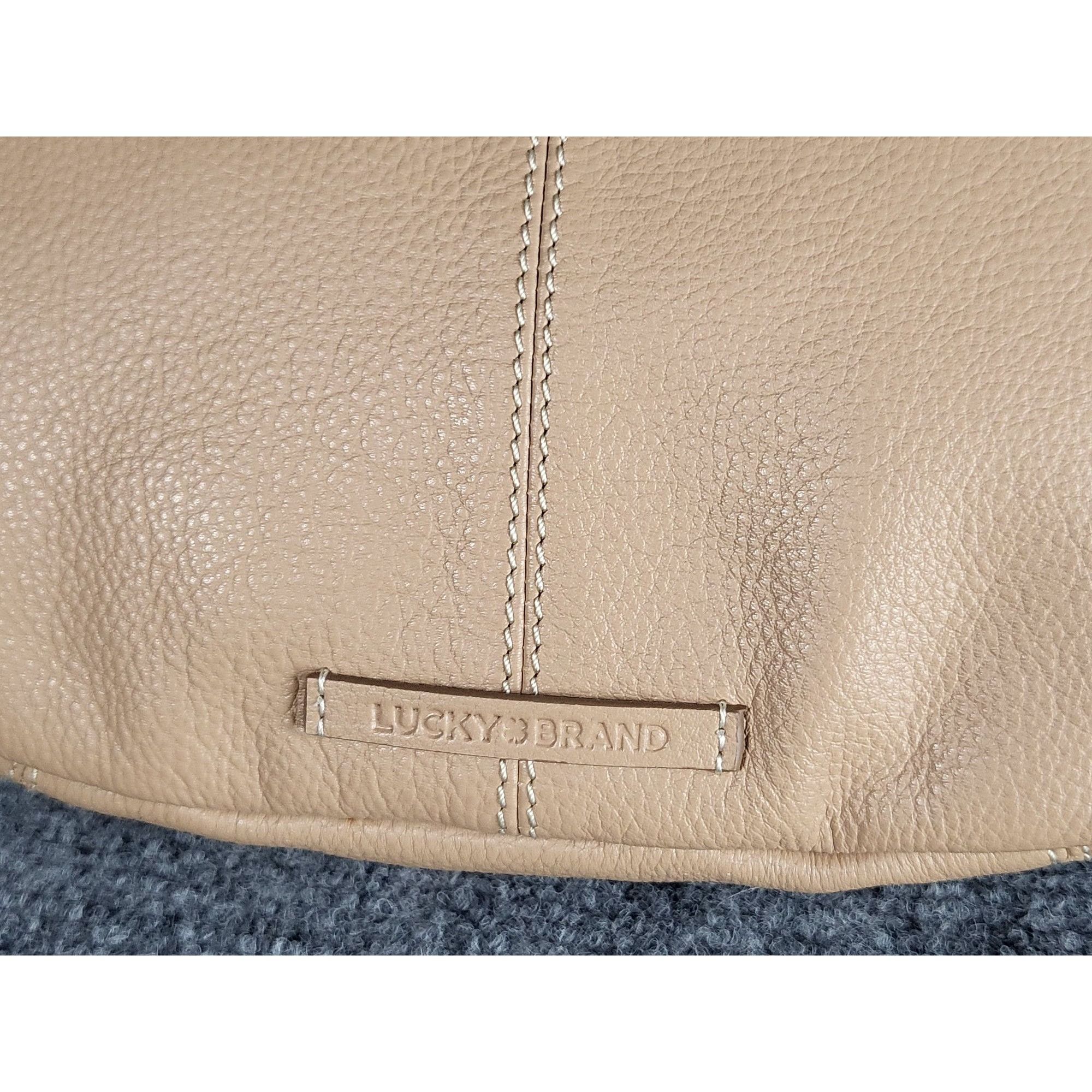 Lucky Brand Lucky Brand Pebbled Leather Lrg Feyy Sling Bag Adjustable Cr Size ONE SIZE - 5 Thumbnail