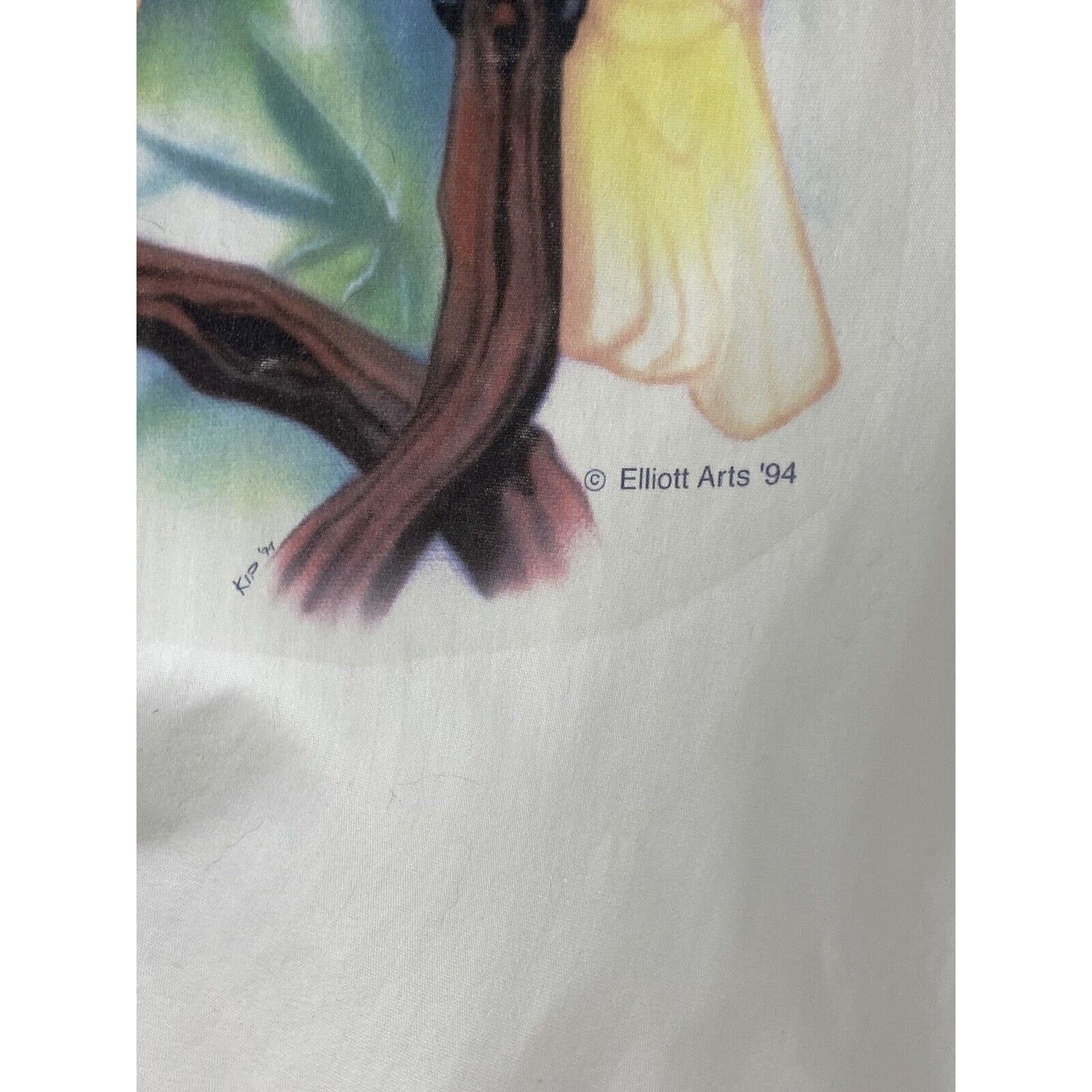 Auburn Sportswear VTG Auburn White Snap Button Jacket Cockatoo Bird Tropical Size US XL / EU 56 / 4 - 9 Thumbnail