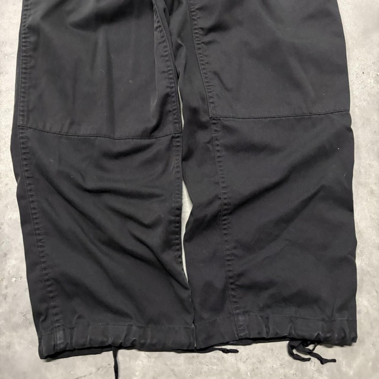 Japanese Brand × Vintage Crazy Vintage Y2K/2000s Black Workwear Streetwear Essential Cargo Pants! Size US 34 / EU 50 - 6 Thumbnail