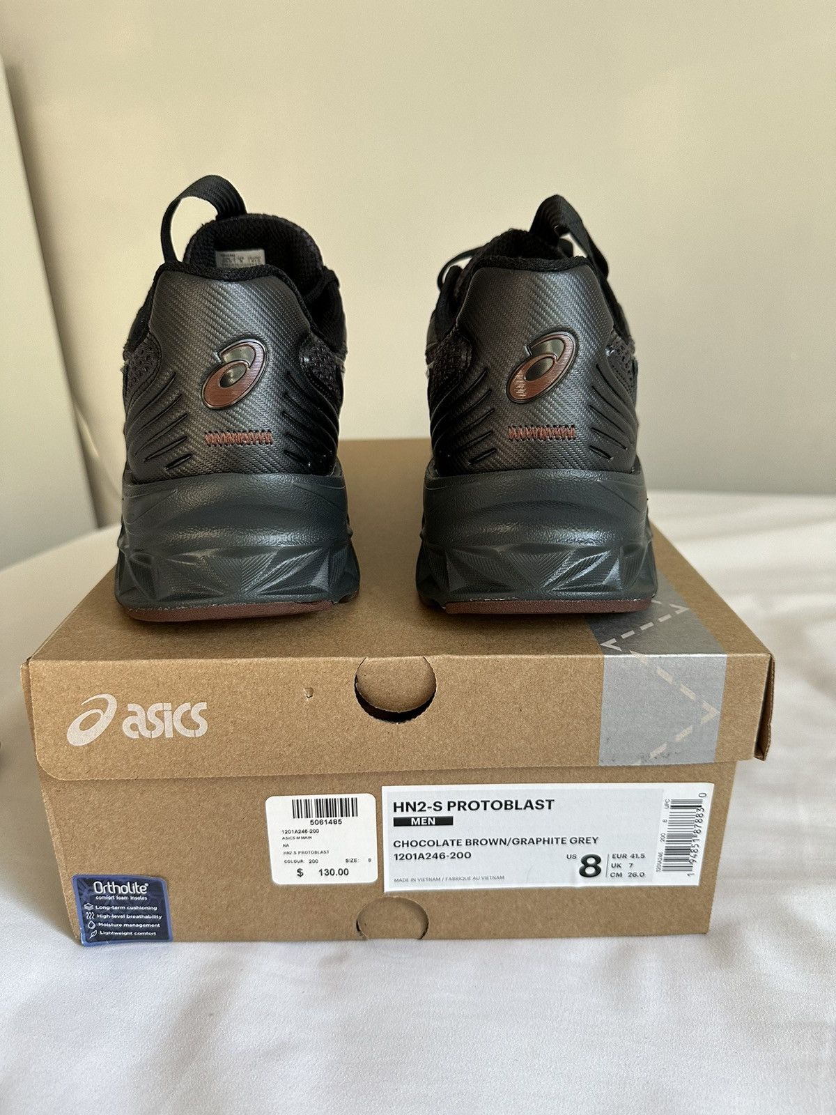 Asics × Kiko Kostadinov ASICS HN2-S Protoblast Chocolate Brown Graphite Grey Size US 8 / EU 41 - 6 Thumbnail