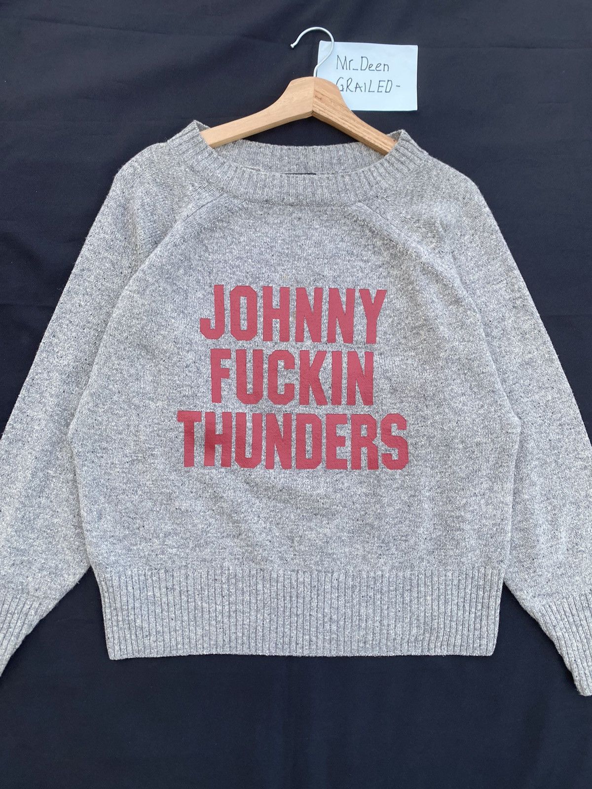 Hysteric Glamour Rare Hysteric Glamour Johny Fucking Thunder Wool Sweater Size US M / EU 48-50 / 2 - 3 Thumbnail