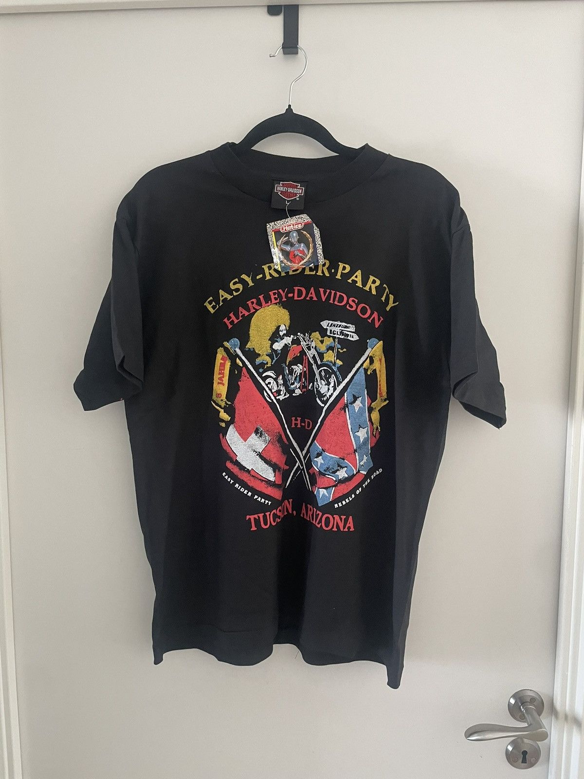 Harley Davidson 1990's 3D Emblem Harley Davidson deadstock single stitch tee Size US L / EU 52-54 / 3 - 1 Thumbnail