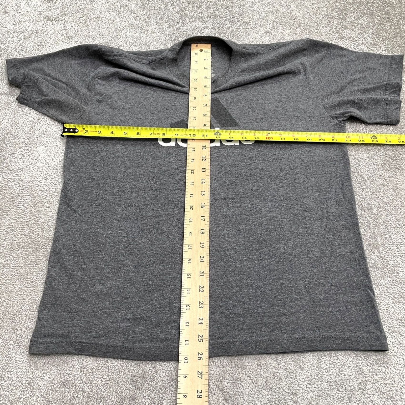 Adidas Adidas Graphic T-Shirt Mens Medium Dark Gray Crew Neck Short Sleeve Casual Tee Size US M / EU 48-50 / 2 - 7 Thumbnail