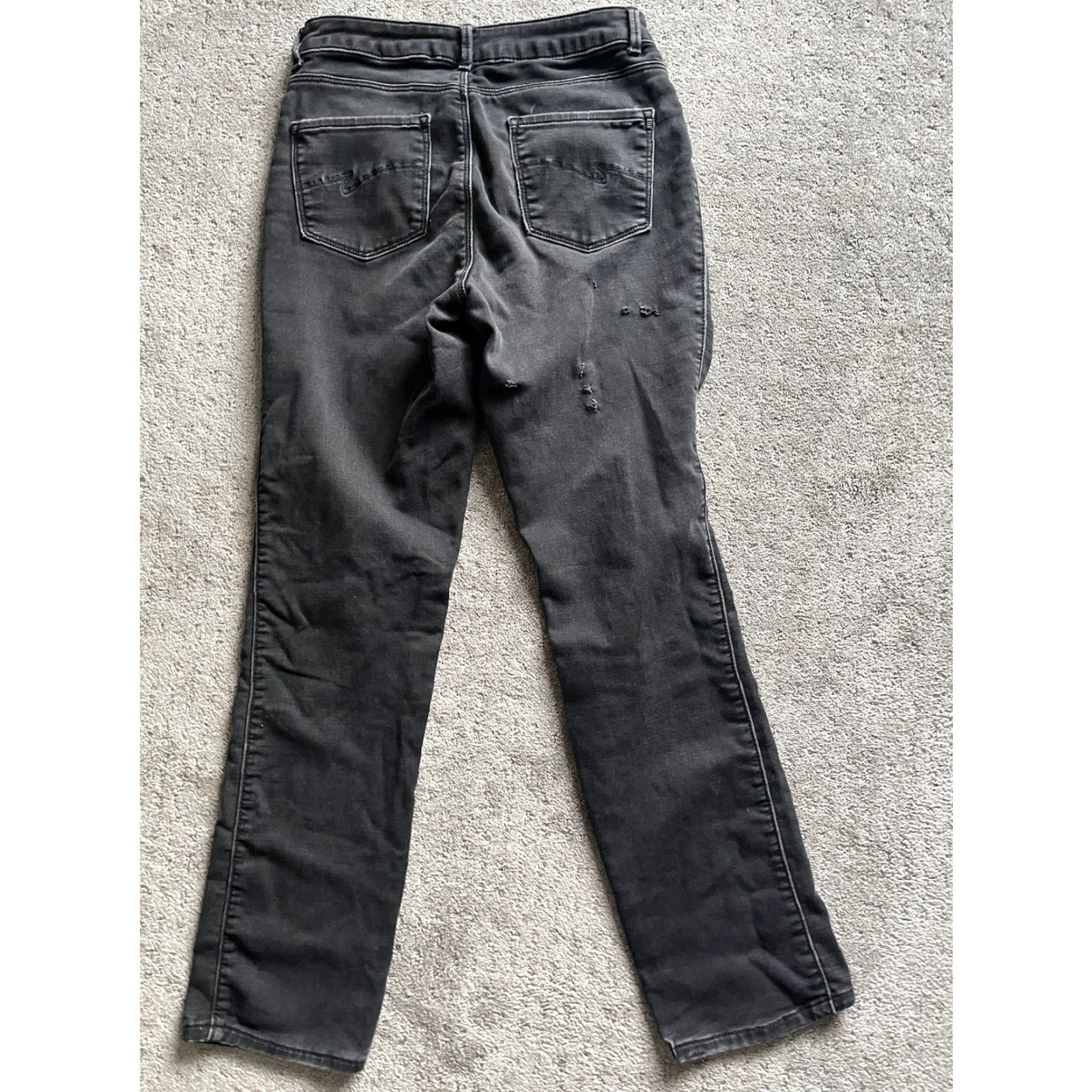 Lee LEE Modern Series Curvy Fit Jeans Women 6P Petite Black Low Rise 27in Inseam Denim 5-Pocket Womens Size 28" / US 6 / IT 42 - 3 Thumbnail