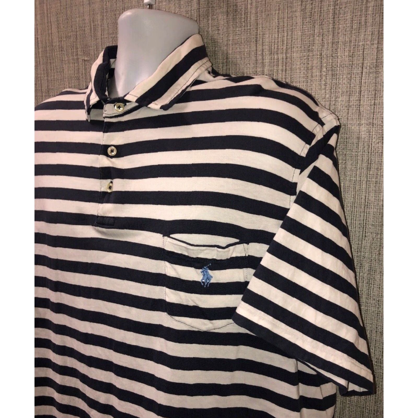 Polo Ralph Lauren Polo Ralph Lauren Mens Striped Golf Polo Shirt XXL Multicolor Size US XXL / EU 58 / 5 - 2 Thumbnail