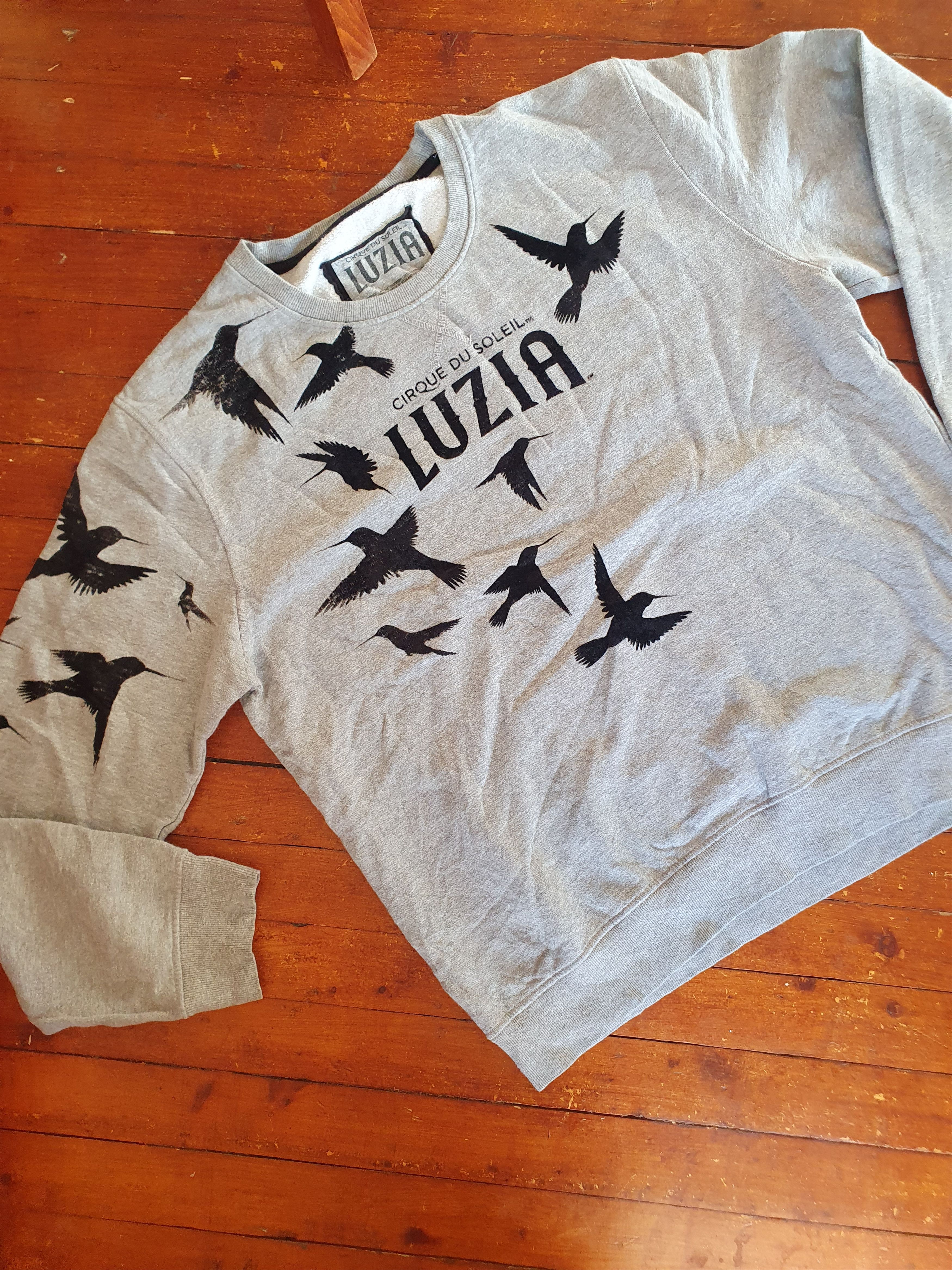 Other Cirque Du Soleil Luzia Gray Sweatshirt Black Velvet Birds Size US XL / EU 56 / 4 - 2 Thumbnail