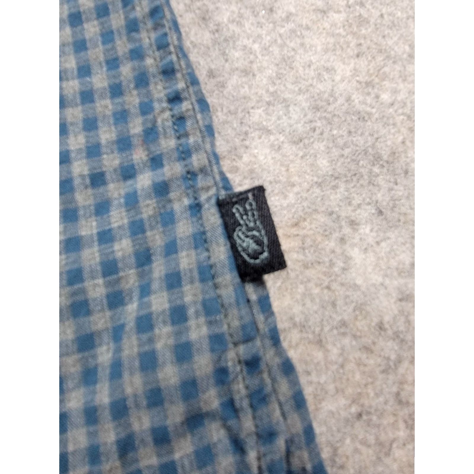 John Varvatos John Varvatos Shirt Mens Medium Blue Gray Check Button Up Casual Classic Preppy Size US M / EU 48-50 / 2 - 5 Thumbnail