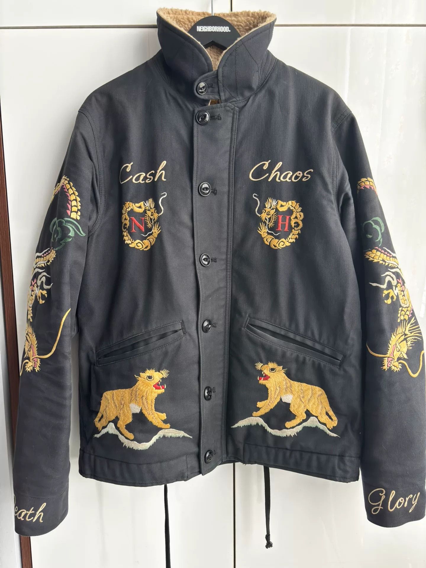 Neighborhood Neighborhood Embroidered Military Jacket Size US XL / EU 56 / 4 - 1 Thumbnail