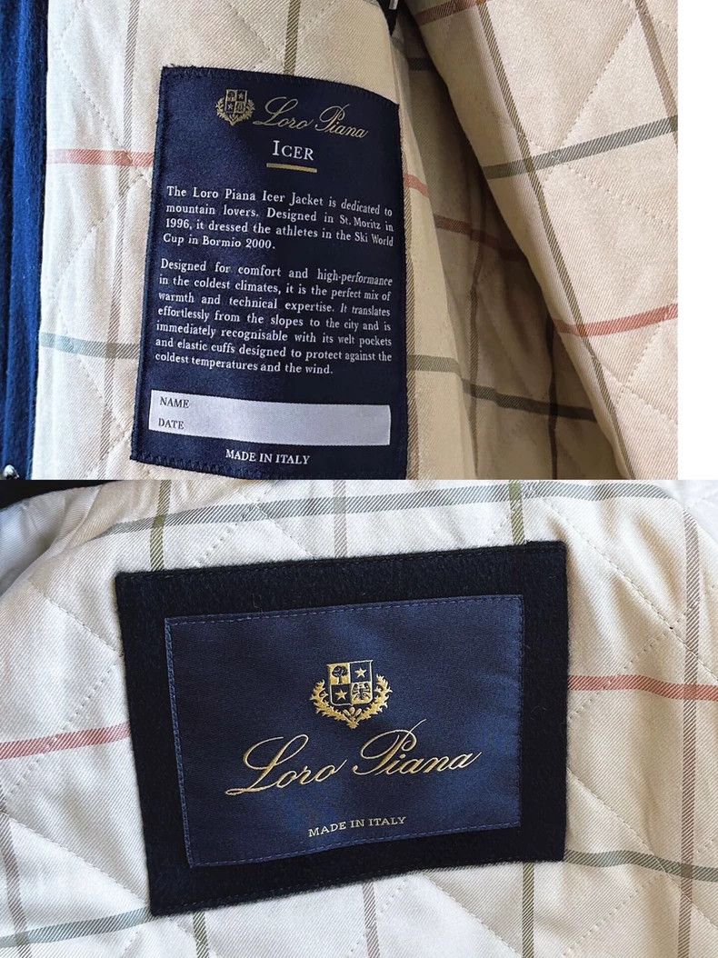 Loro Piana LORO PIANA Sheepskin coat, navy blue Size US L / EU 52-54 / 3 - 7 Thumbnail