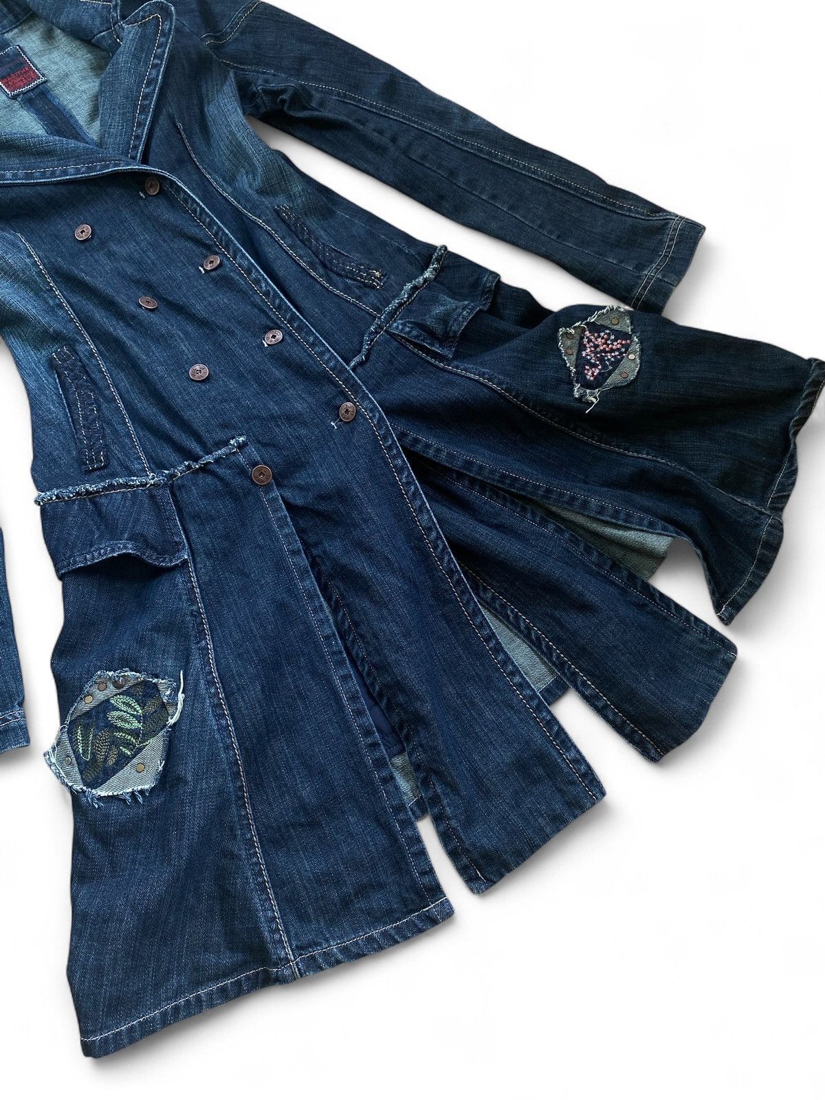 Marithe + Francois Girbaud Marithé Girbaud Avant Garde Denim Archive Coat Size 16 Size XXL / US 16-18 / IT 52-54 - 3 Thumbnail