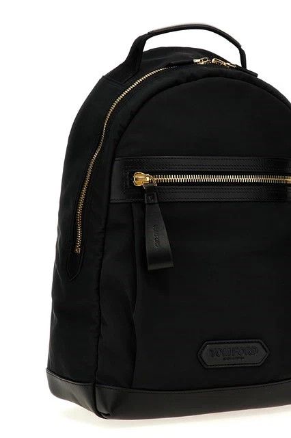 Tom Ford TOM FORD Black Nylon/Leather Backpack New And Authentic Size ONE SIZE - 3 Thumbnail