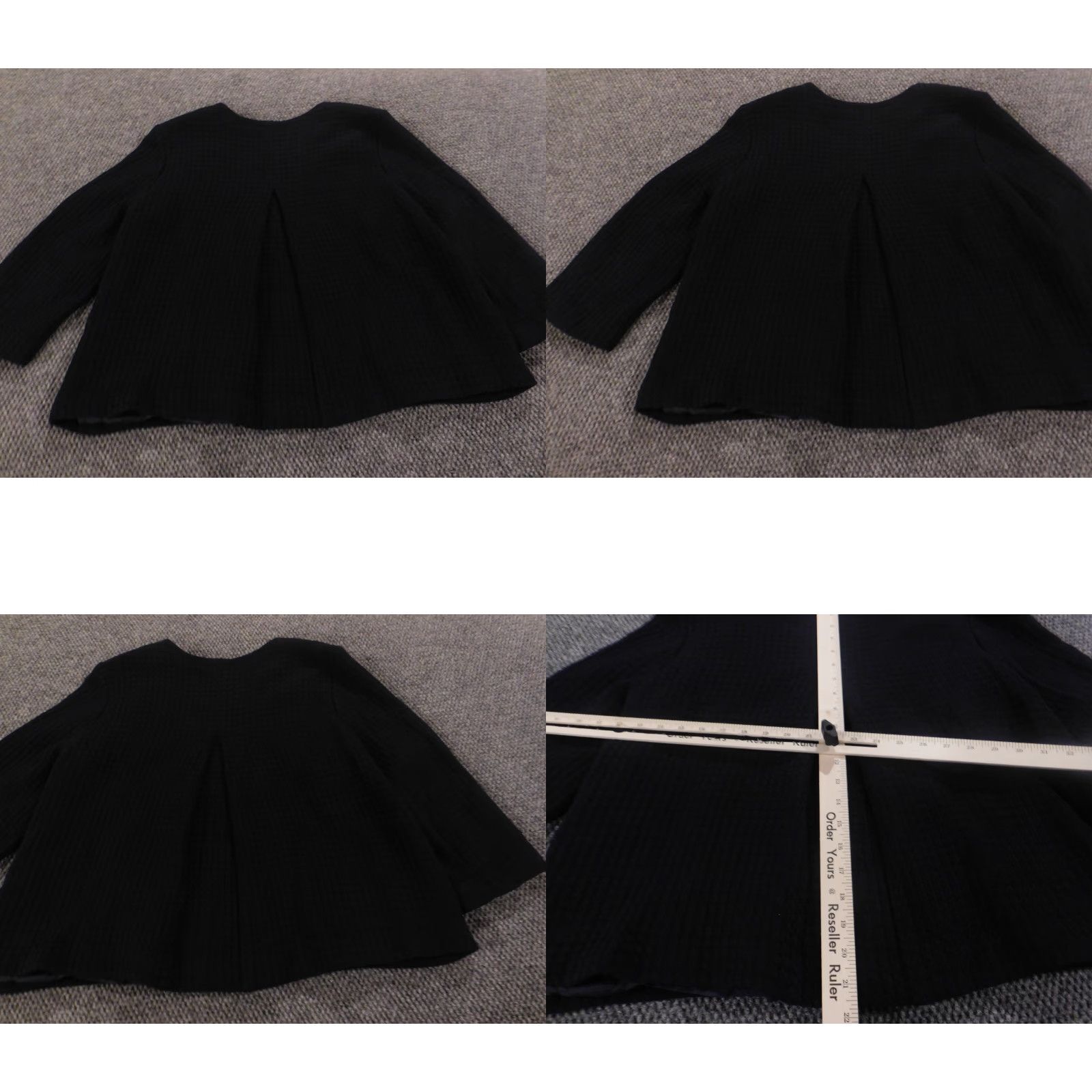 Talbots Talbots Womens Blazer Jacket 14 Blue Zip Mid-Length Solid Polyester Wool Lining Casual Regular Fit Coat Size XL / US 12-14 / IT 48-50 - 8 Thumbnail