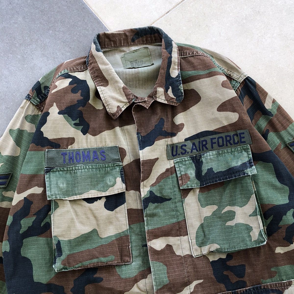 Vintage Vintage Army Combat Camouflage Jacket Size US S / EU 44-46 / 1 - 3 Thumbnail