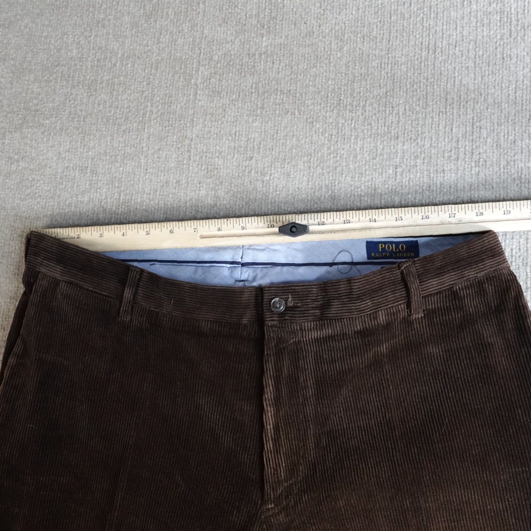 Polo Ralph Lauren Polo Ralph Lauren Pants 40 x 30 Brown Corduroy Straight Cuffed Men Regular 40 Inseam 30 Chino Preppy Pant Size US L / EU 52-54 / 3 - 7 Thumbnail