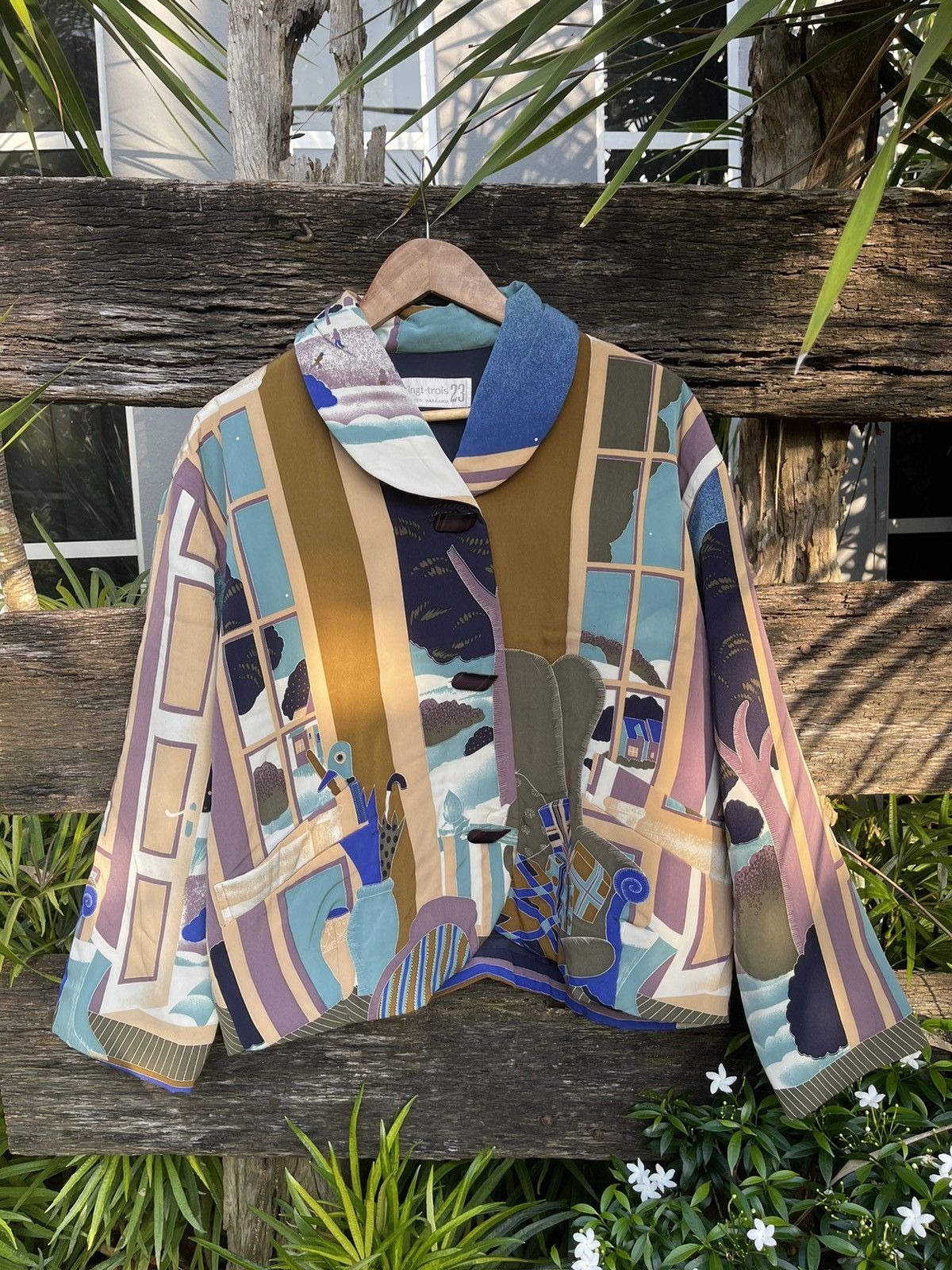 Designer Vintage Vingt-Trois 23 Tokyo Harajuku Art Deco Jacket Size M / US 6-8 / IT 42-44 - 1 Thumbnail