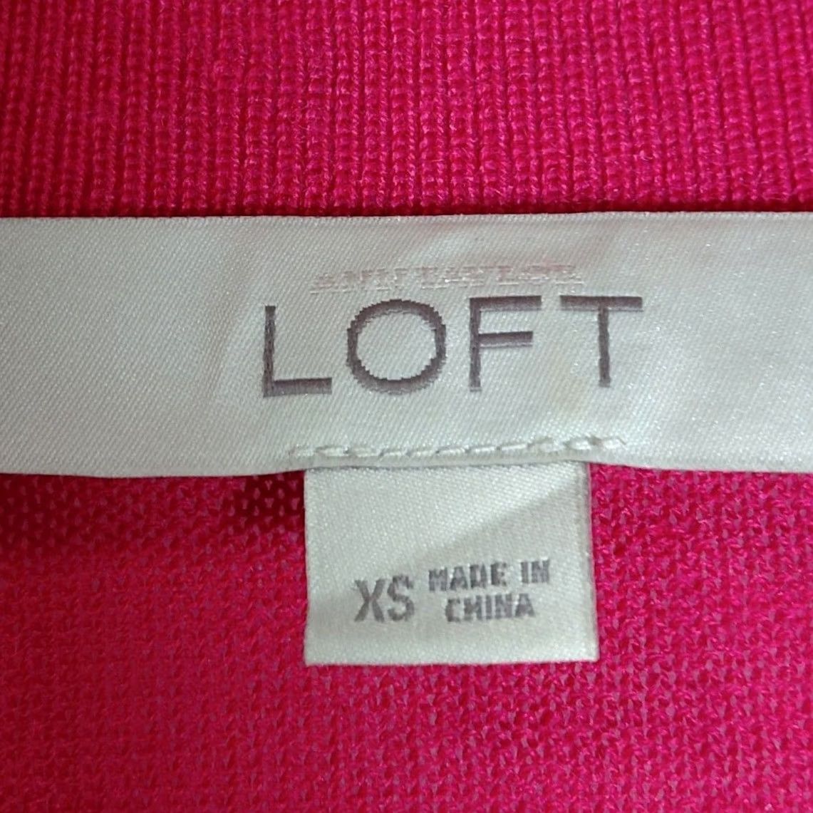 Loft LOFT Pink Cardigan Sweater Solid Knit Wool Blend Women XS Size Cardigan Long Sleeve V-Neck Buttoned Lightweight Casual Spring Fall Size XS / US 0-2 / IT 36-38 - 4 Thumbnail