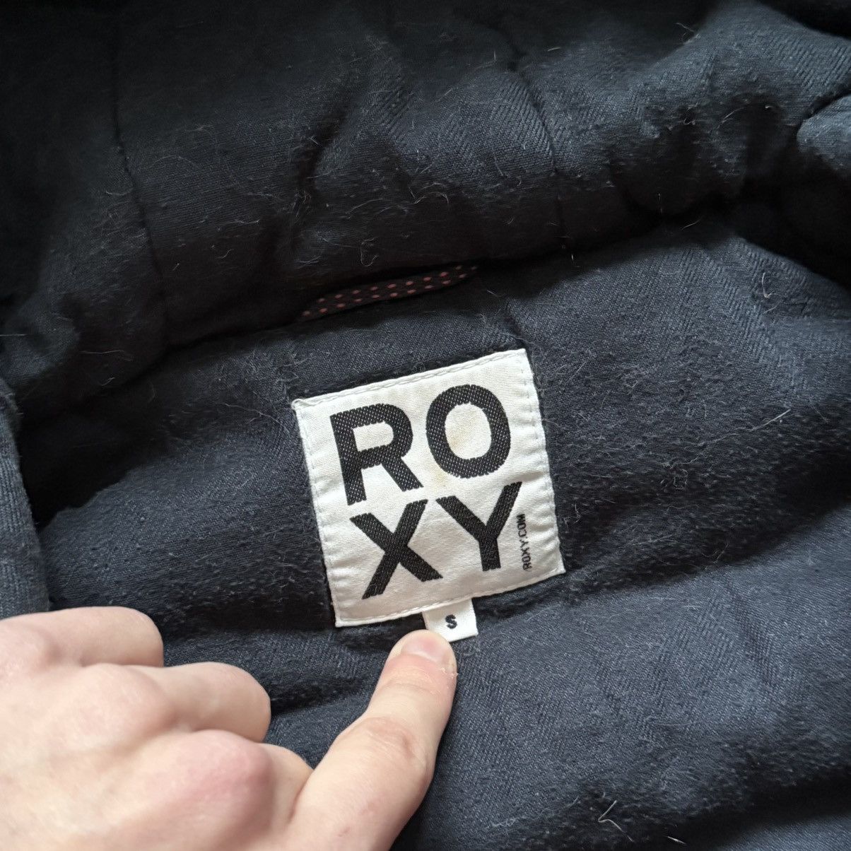 If Six Was Nine 📌 Vintage Roxy Quiksilver Faux Fur Y2K Bomber Jacket Size S / US 4 / IT 40 - 6 Thumbnail