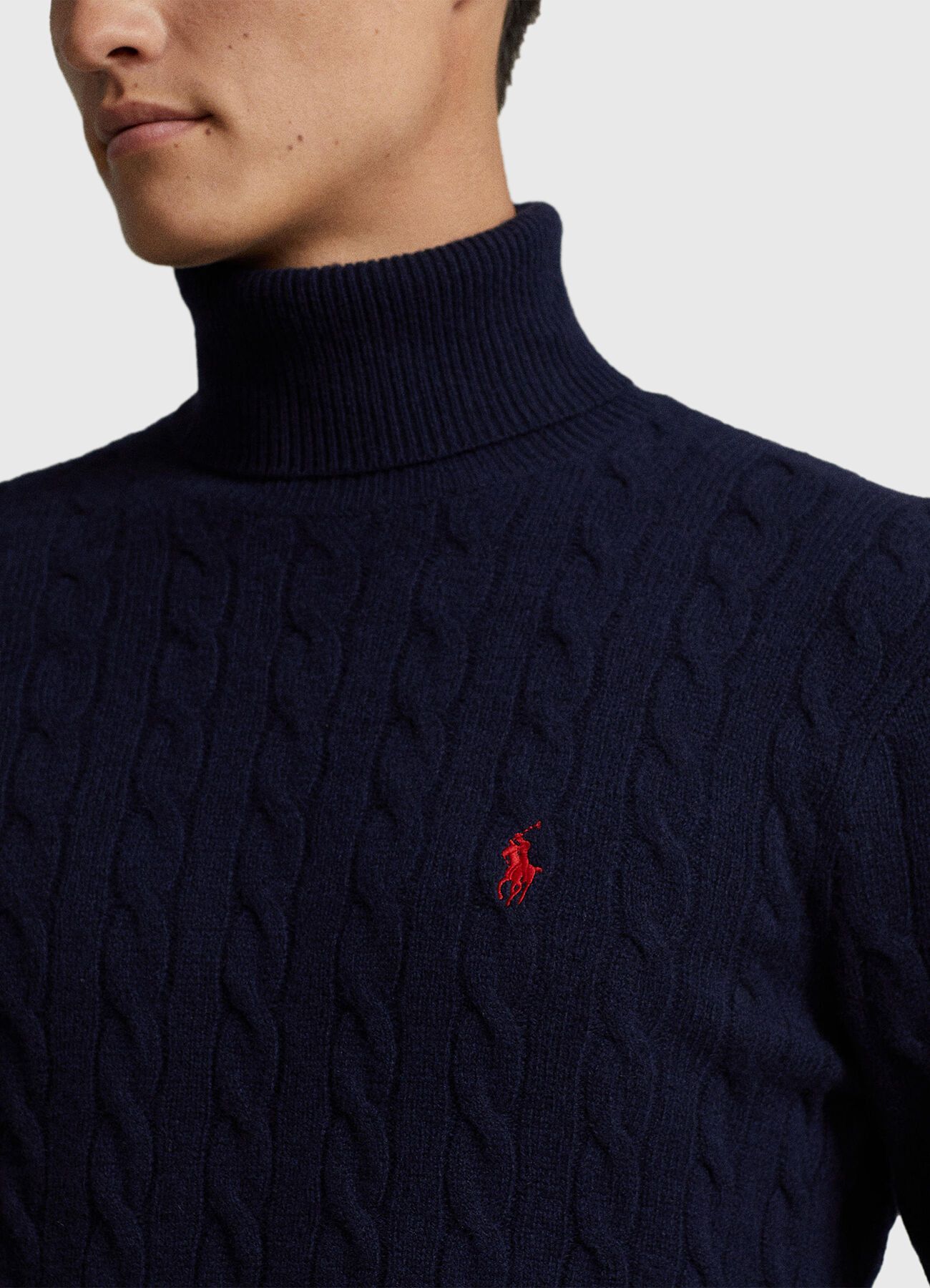 Polo Ralph Lauren o1s22i1n0125 Hi-neck Cashmere Sweater in Blue Size US S / EU 44-46 / 1 - 3 Thumbnail