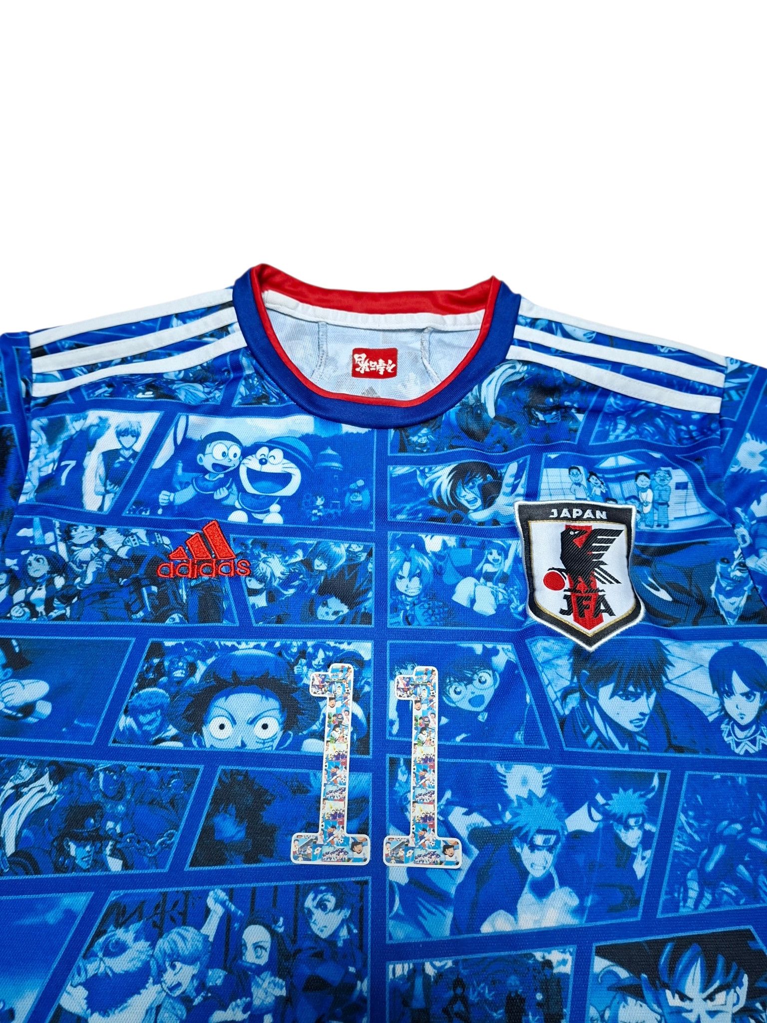 Japanese Brand ANIMA JAPAN ADIDAS STYLE LIMITED BOOTLEG SOCCER JERSEY Size US L / EU 52-54 / 3 - 2 Thumbnail