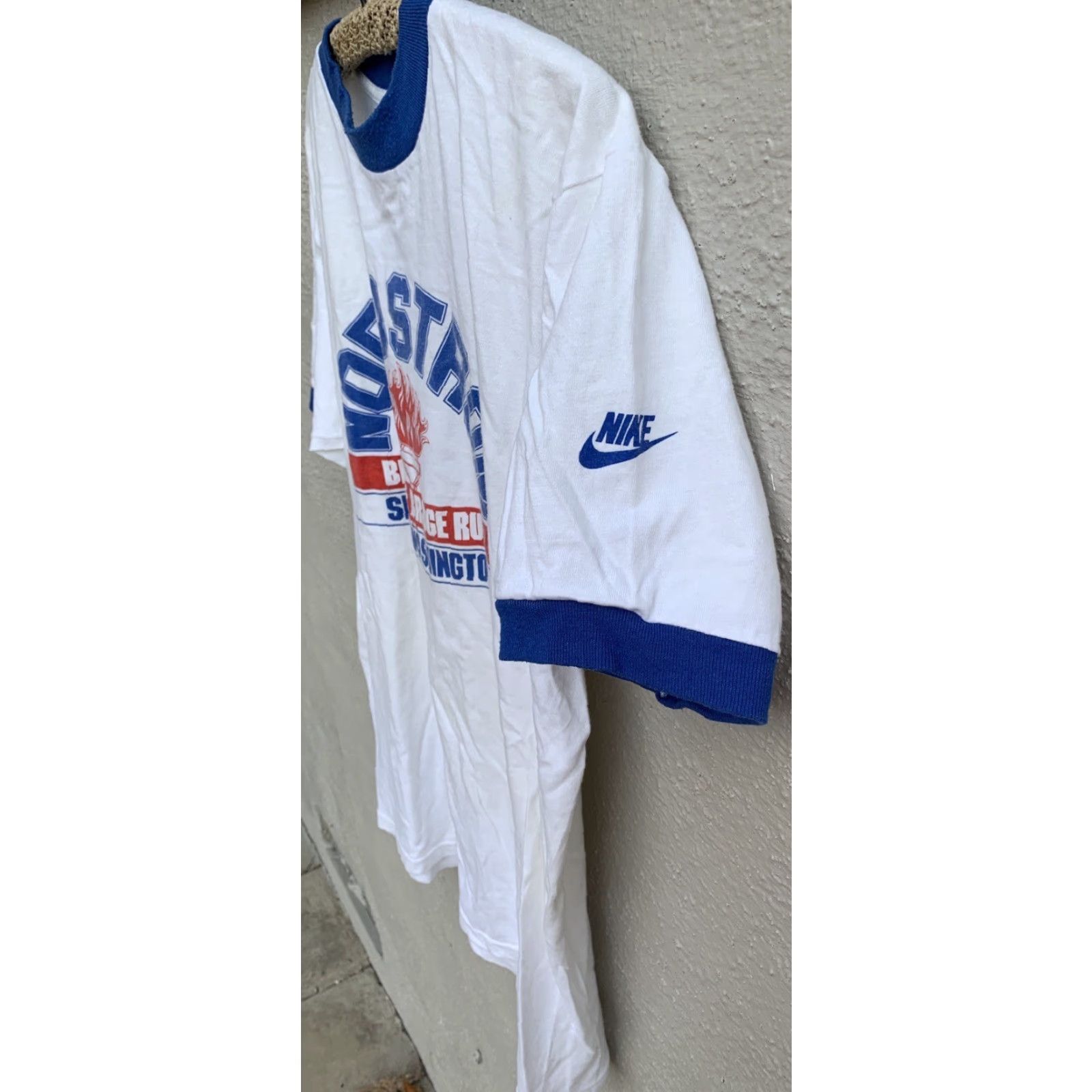Nike VINTAGE Nike Nordstrom Beat The Bridge Run Seattle Ringer Tee T Shirt Size L Size US L / EU 52-54 / 3 - 4 Thumbnail