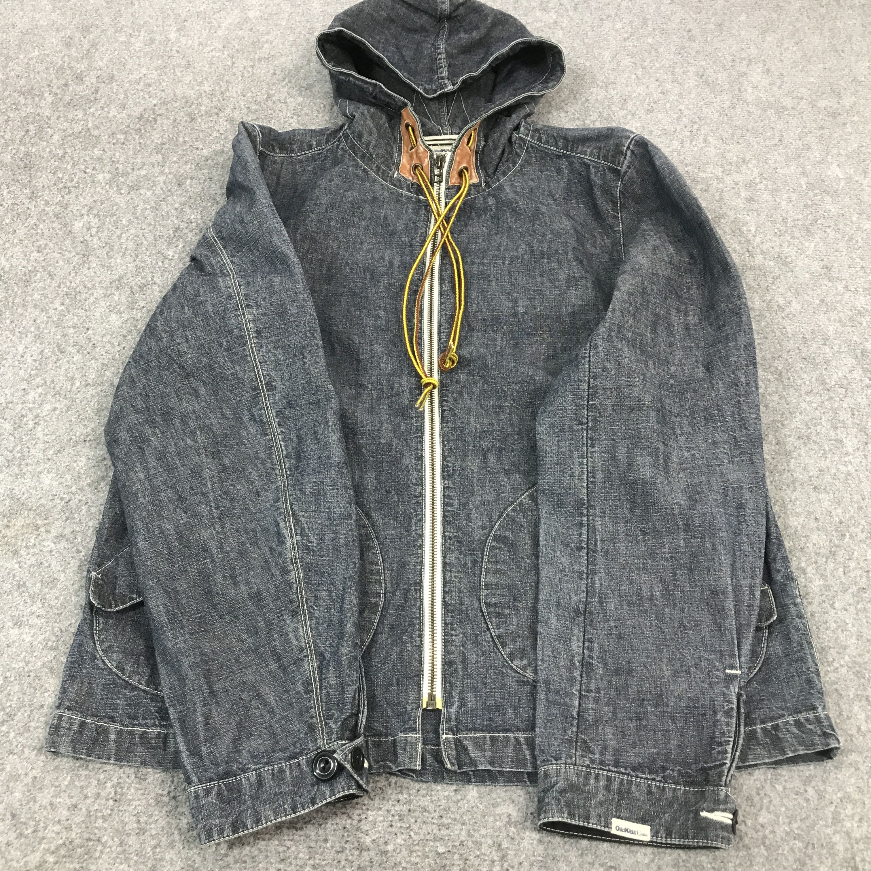Japanese Brand × Oshkosh OSHKOSH DENIM THE GENUINE ARTICLE HOODIE JACKET Size US M / EU 48-50 / 2 - 8 Thumbnail