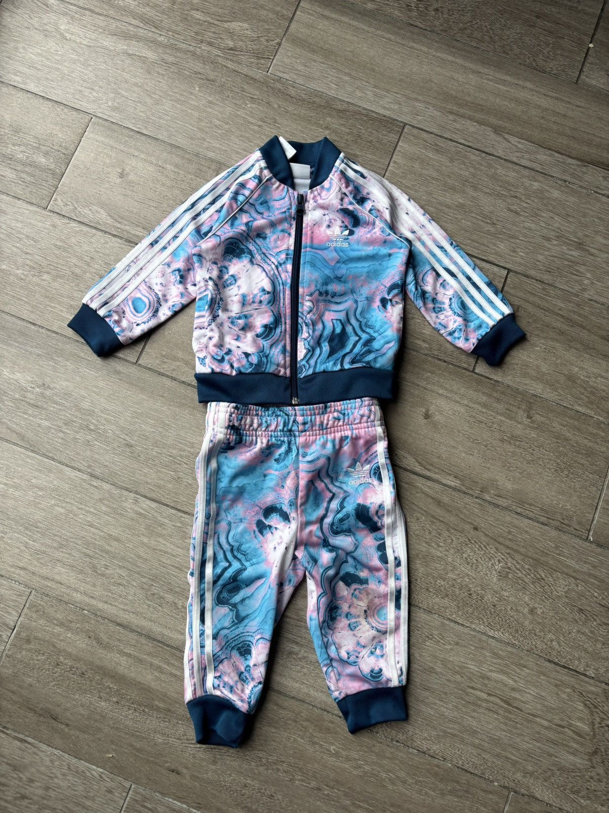 Adidas Adidas Floral Kids Tracksuit Size US XXS / EU 40 - 1 Thumbnail