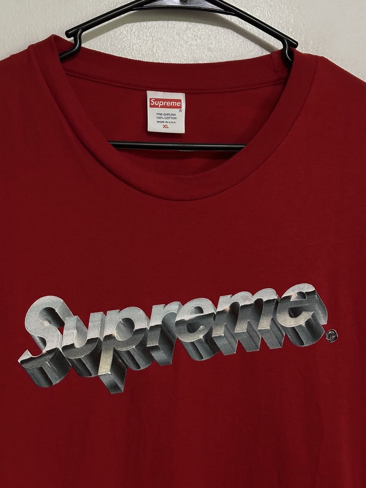 Supreme Supreme Chrome Logo Tee Size US XL / EU 56 / 4 - 2 Thumbnail