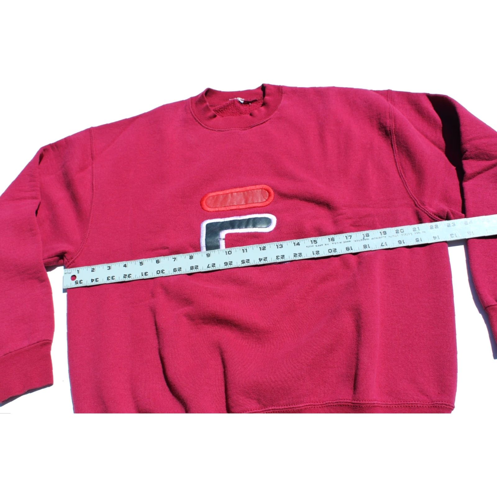 Fila VINTAGE FILA Sweatshirt Pullover Crewneck Unisex Adults Large Red Embroidered Sweatshirt Pullover 90s Size US L / EU 52-54 / 3 - 3 Thumbnail