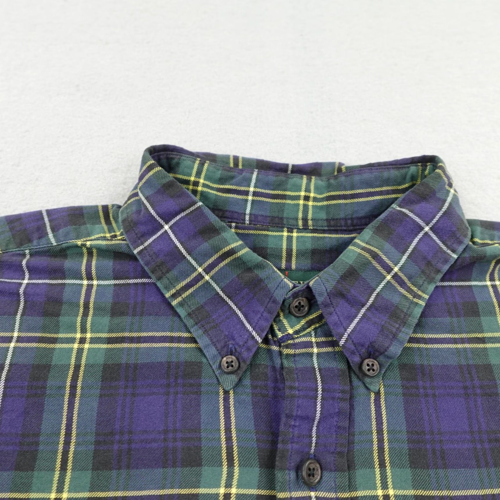 J.Crew VINTAGE J.CREW Long Sleeve Button-Up Shirt L Blue Plaid 90s Outdoor Preppy Mens Size US L / EU 52-54 / 3 - 2 Thumbnail
