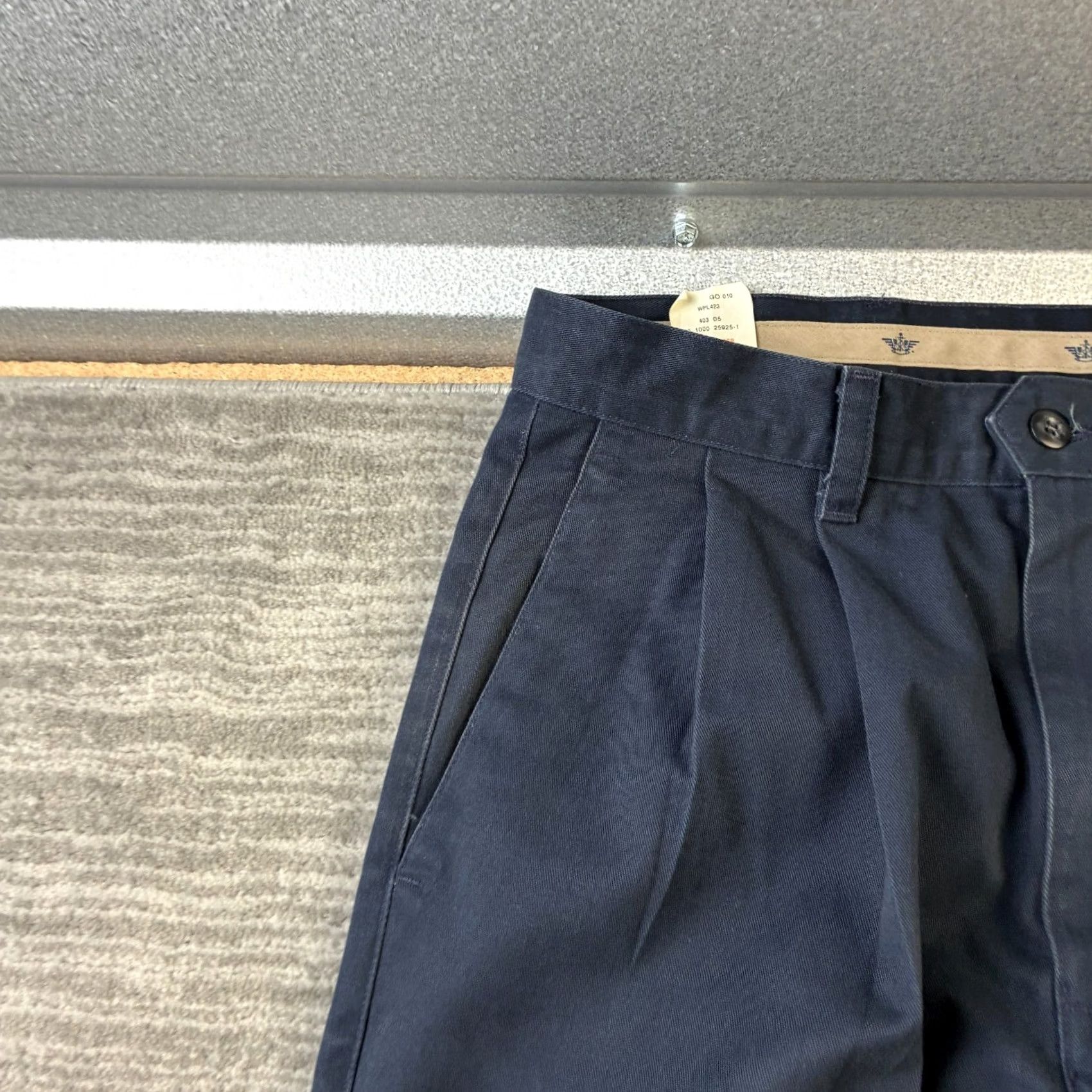Dockers VINTAGE Dockers Pants Mens 31x34 Blue Trousers Double Pleated 2003 Size US 31 - 4 Thumbnail