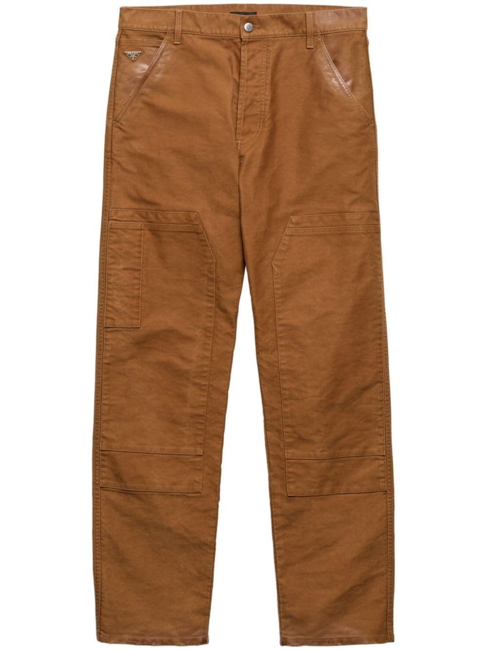 Prada o1bcso1str1025 Denim Pants in Brown Size US 34 / EU 50 - 1 Thumbnail