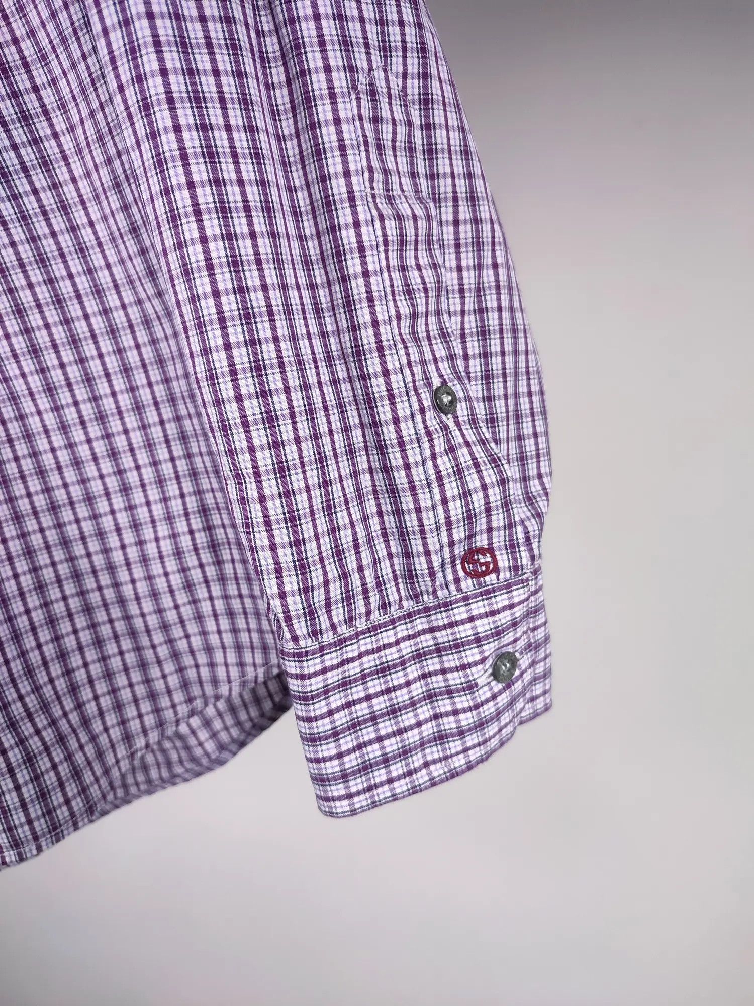 Gucci Gucci Tom Ford GG Logo Checkered Shirt Size US L / EU 52-54 / 3 - 9 Thumbnail