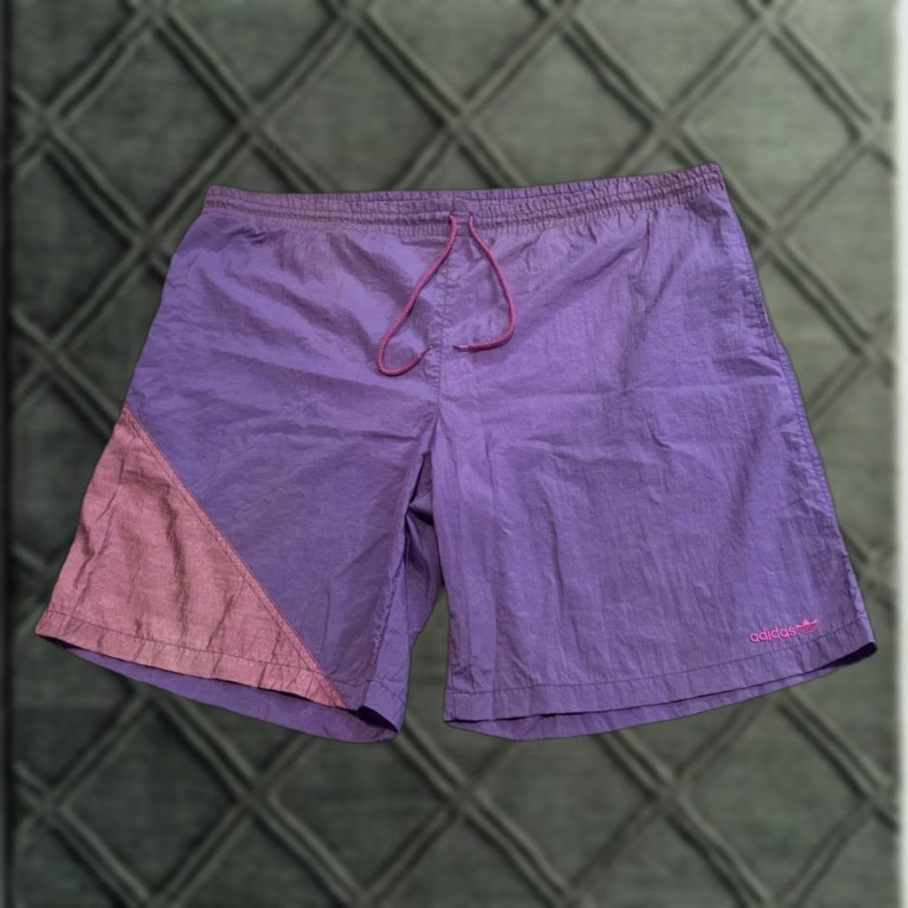 Adidas VINTAGE Adidas Sportswear Purple Bathing Suit Board Swim Shorts Mens XL Size US 36 / EU 52 - 1 Thumbnail