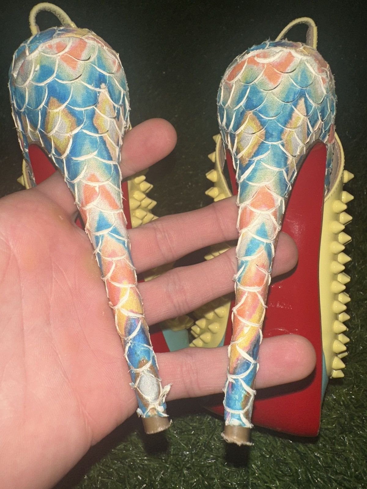 Christian Louboutin Christian Louboutin Lady Peeps 150 Spikes Size 36.5 Size US 6.5 / IT 36.5 - 7 Thumbnail