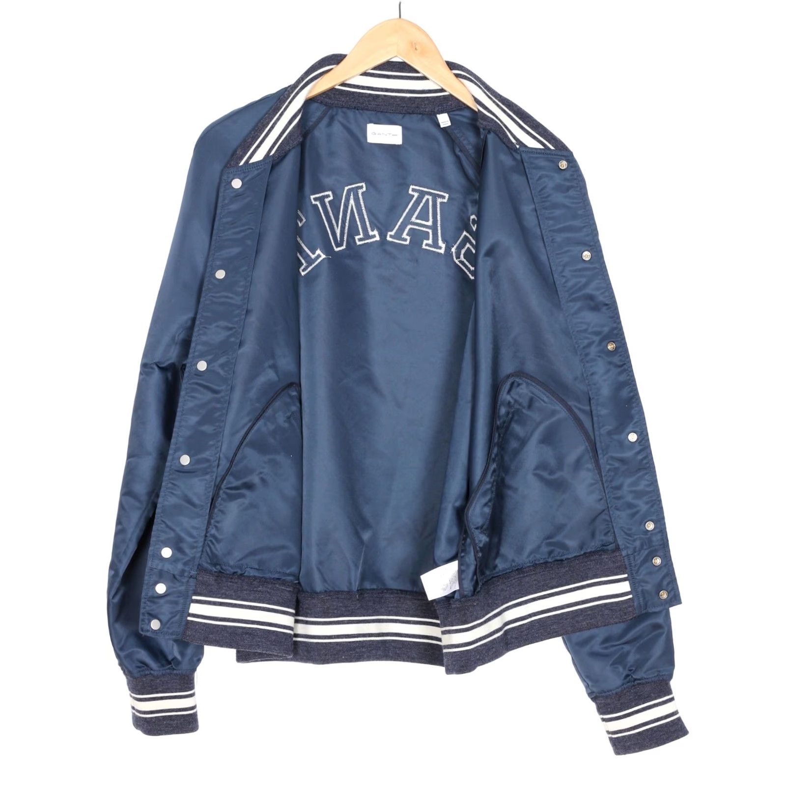 Gant GANT RUGGER Bomber Varsity Jacket Men M Light Navy Blue MJ3021 - Jacket, Men, Varsity, Blue, Casual, All Seasons Size US M / EU 48-50 / 2 - 5 Thumbnail
