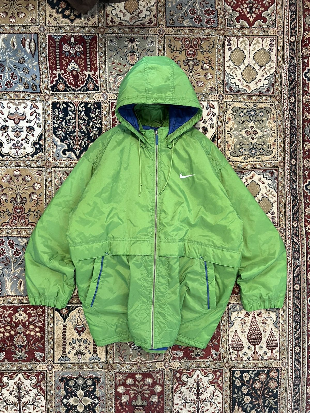 Nike Nike Vintage 90s Big Logo Swoosh Puffer Streetwear XXL Hype Size US XXL / EU 58 / 5 - 1 Thumbnail
