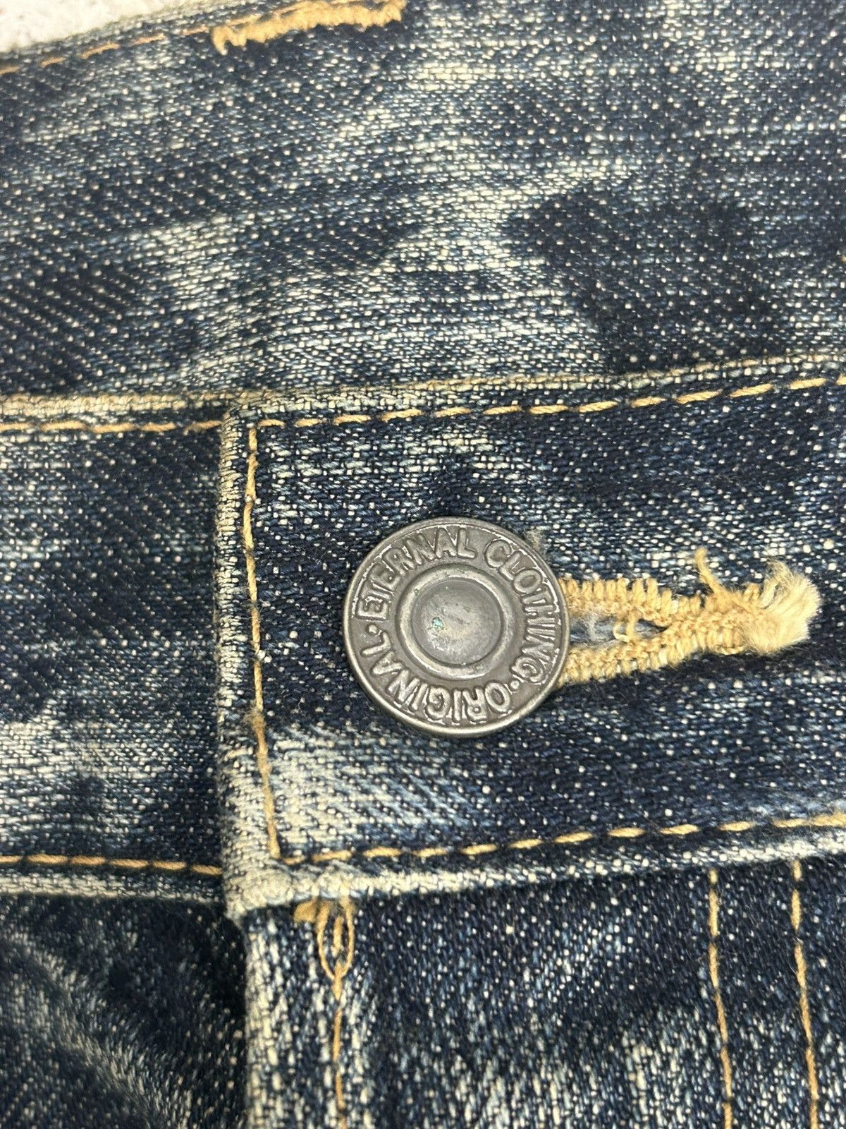 Eternal Eternal Distressed Mud Washed Jean Size US 31 - 15 Thumbnail